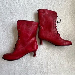 Red leather Costume shoes